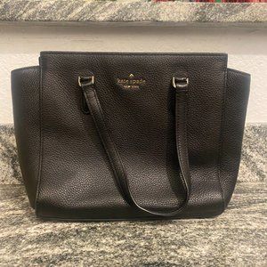 Kate Spade New York Shoulder Bag - Black Pebble Leather